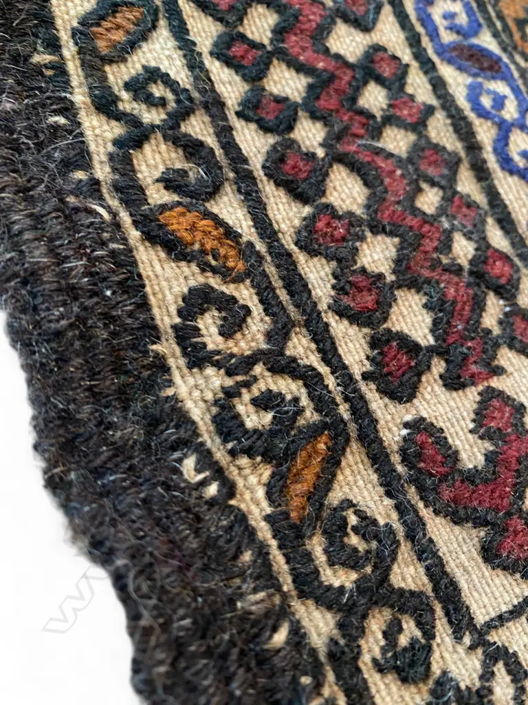 Baluch wool and goat rug, Image 1++